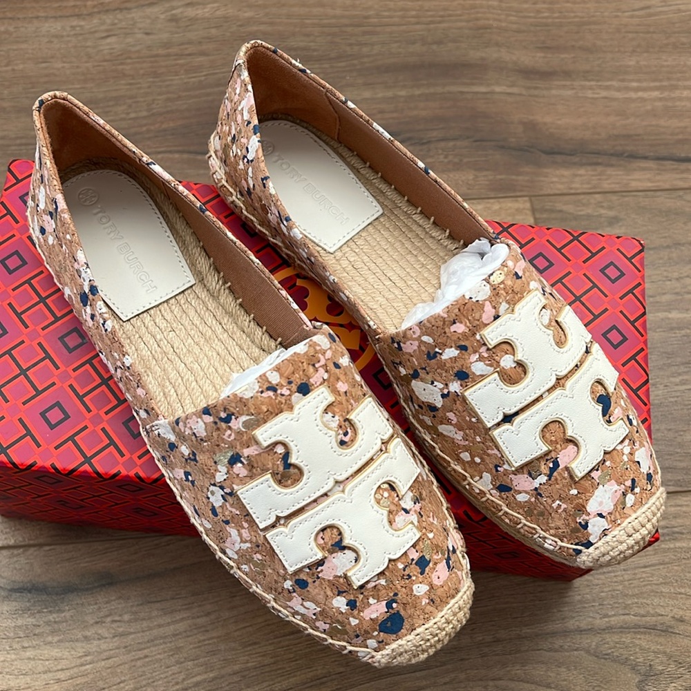 Tory Burch Ines Confetti Espadrilles NWT in box 7.5